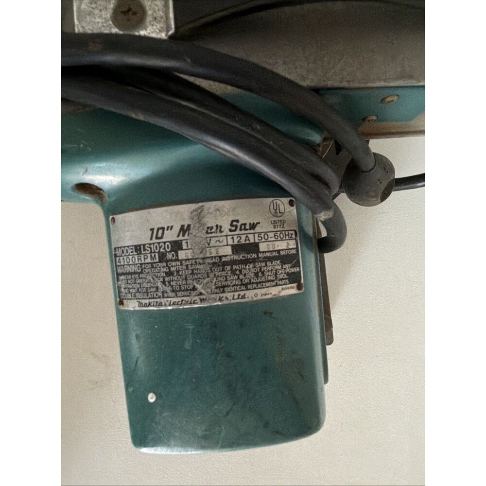 Vintage Makita 10” Miter Saw Heavy Duty Model LS1020